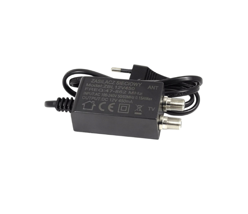 Zasilacz Antenowy 12V 450mA Gniazdo F