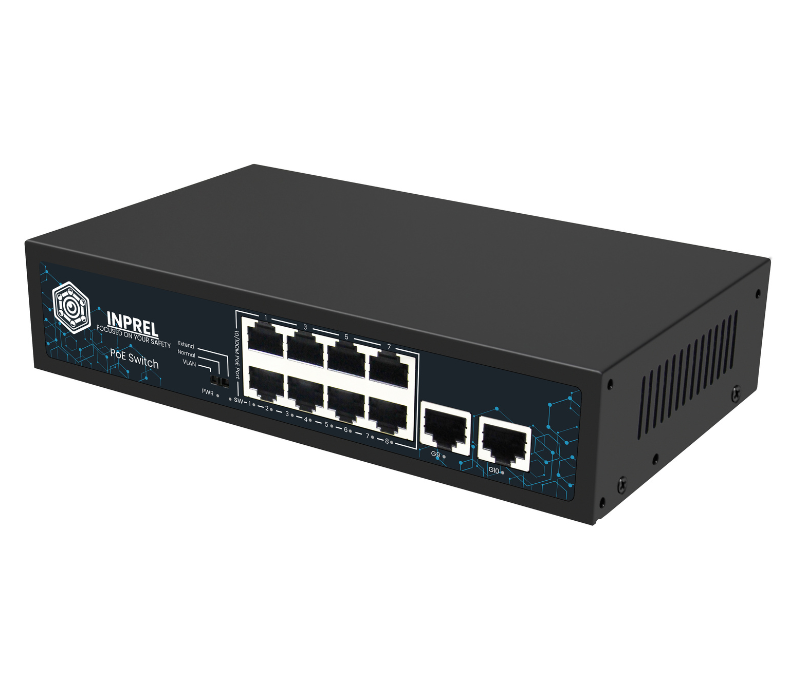 Switch PoE INPREL 10-portowy (8+2) 10/100Mbps