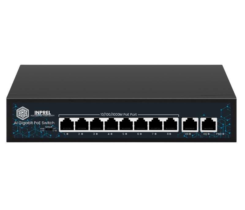 Switch PoE INPREL 10-port (8+2) 10/100/1000Mbps